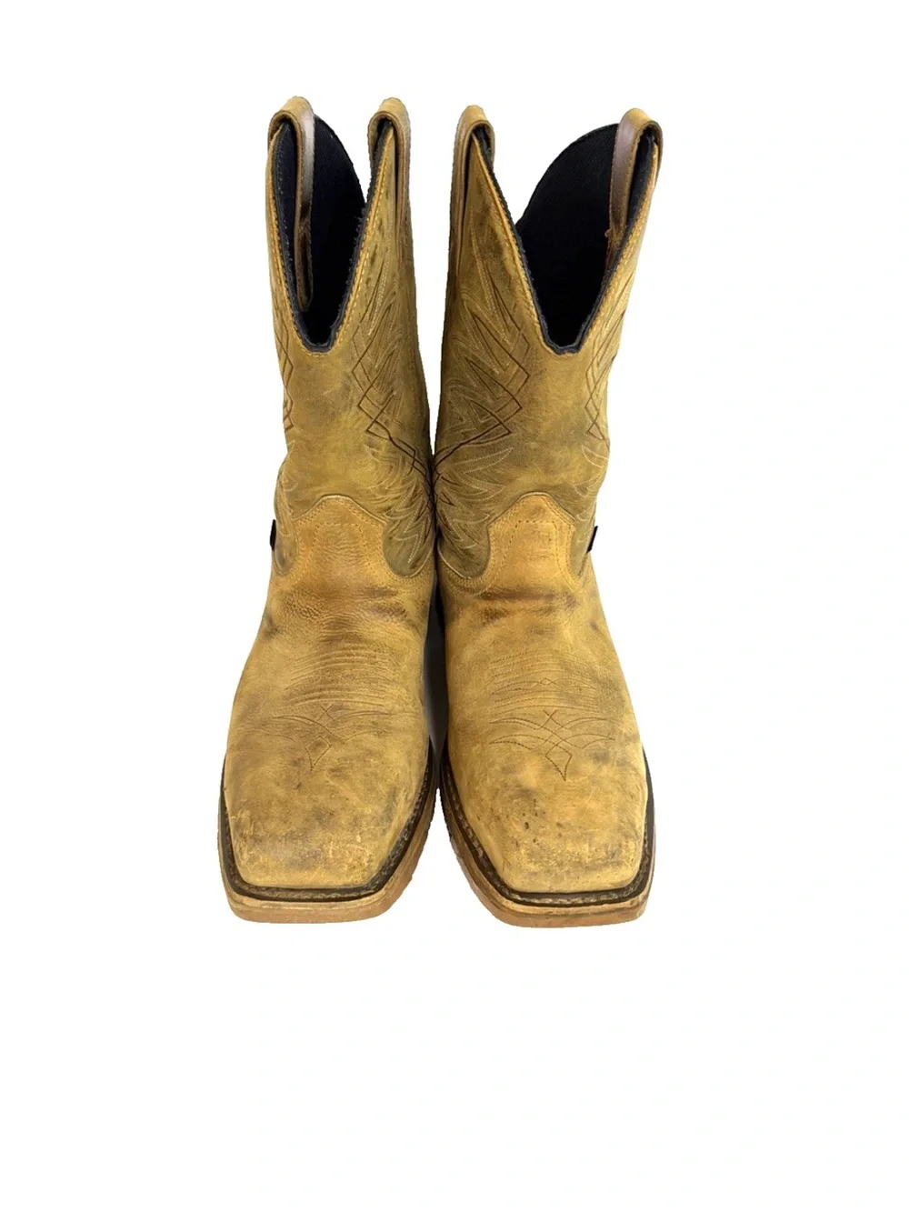 Irish Setter Marshall 83912 Tan Leather Steel Toe Pull On Boots Men Size 13 D